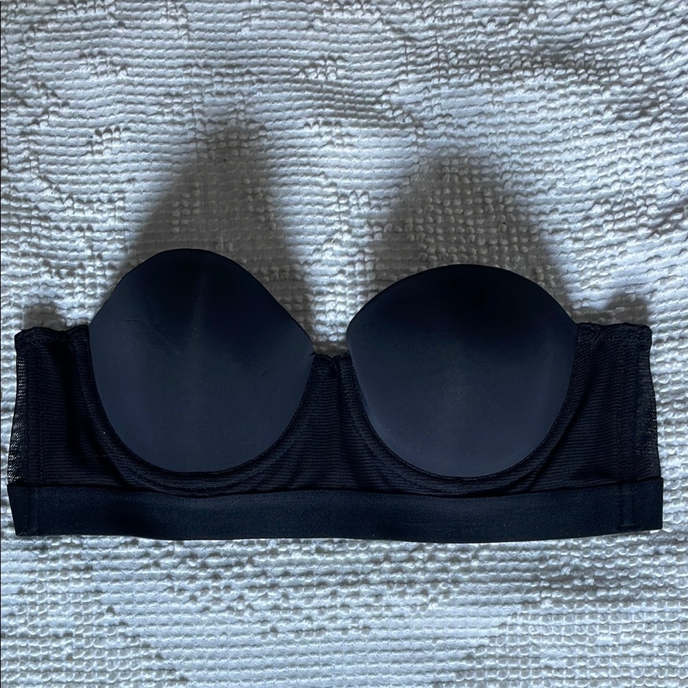 Black Strapless Bra